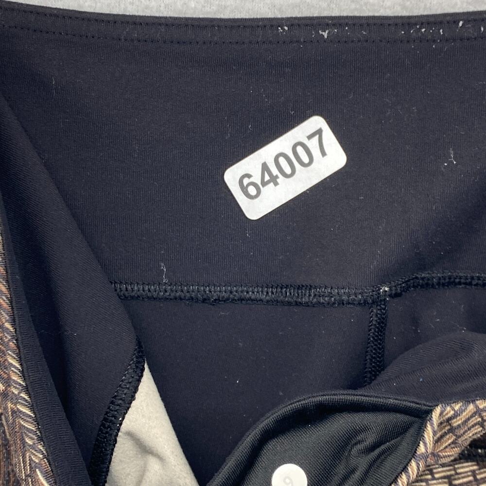 LULULEMON Leggings 6 Wunder Under Crop II Full On Luon Yoga Gym Stretch Brown - Picture 9 of 9